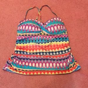 Plus Size tie dye Tankini